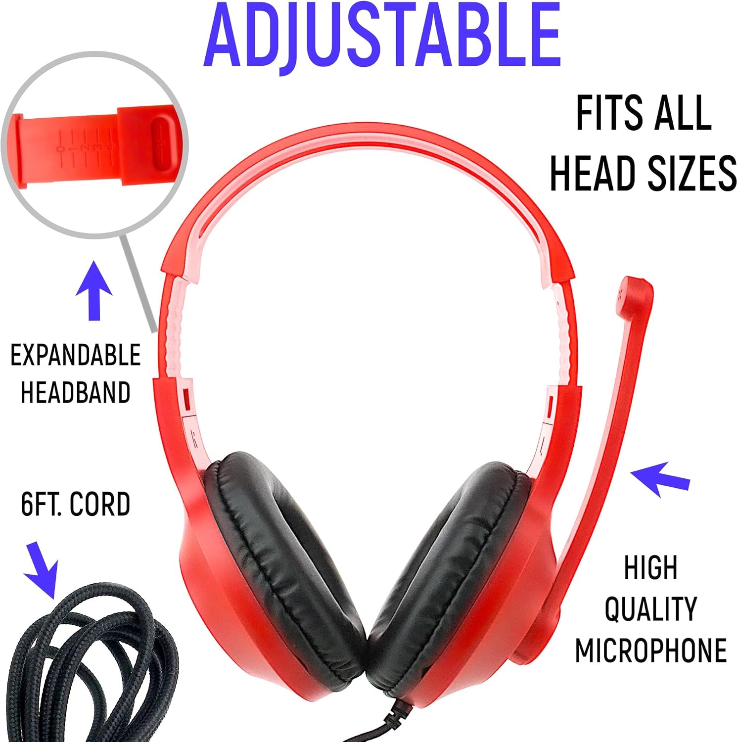 Bulk Headphones for Classroom with Microphone, Heavy-Duty School Pack Wired Headphones for Students with Rotating Boom Mic. Teacher Must Haves from Elementary to College (24 Pack Mixed Color)
