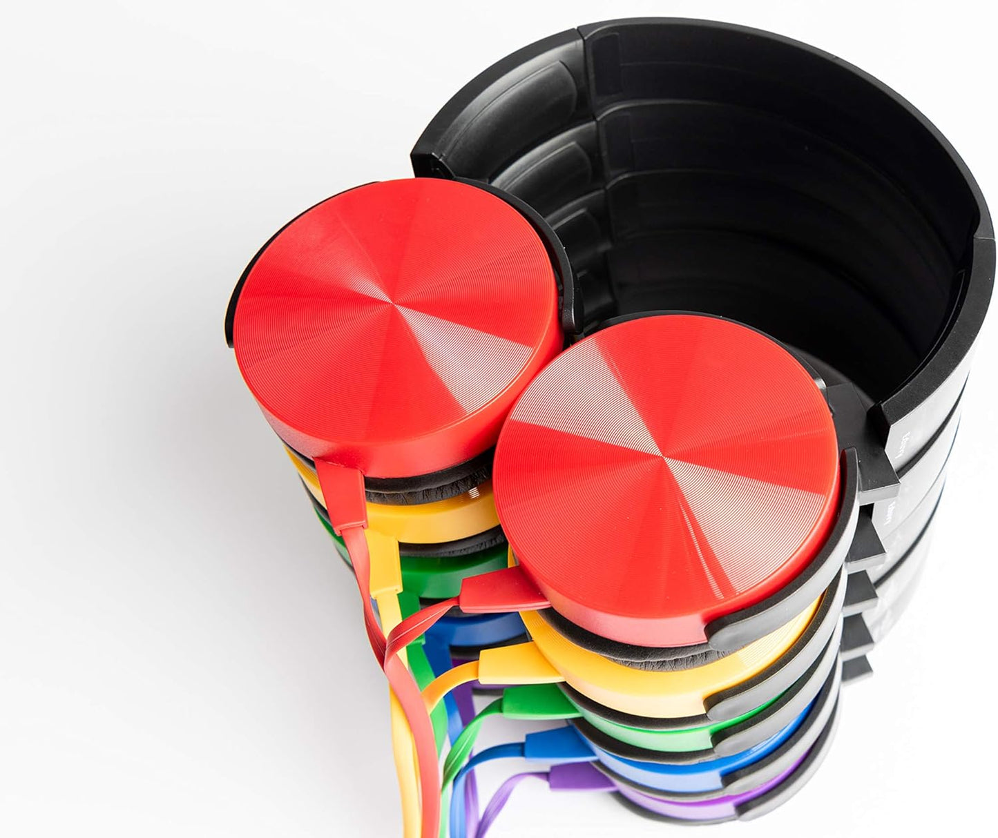 Bulk Headphones for Classroom, 24 Pack Durable Wired School Headphones for Students. Teacher Must Haves Supplies from Elementary to College (Mixed Color)