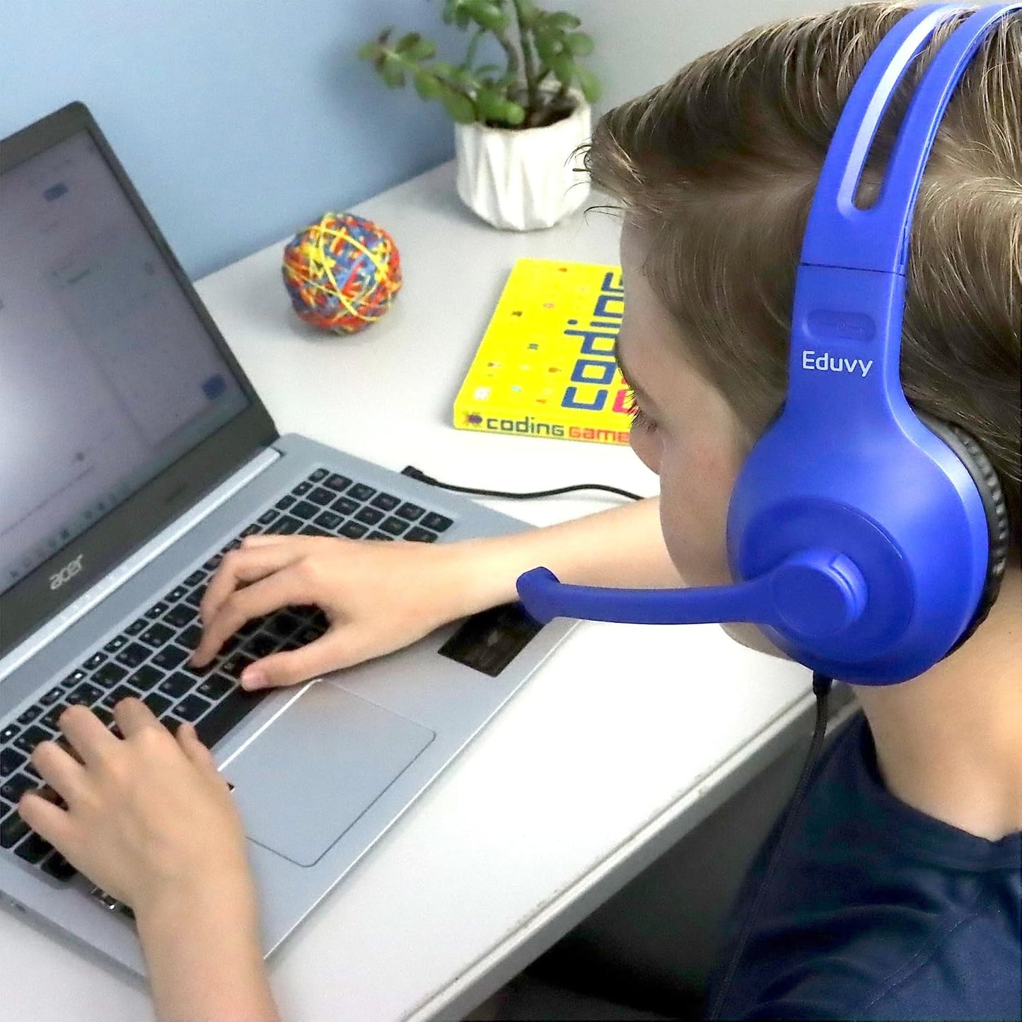 Bulk Headphones for Classroom with Microphone, Heavy-Duty School Pack Wired Headphones for Students with Rotating Boom Mic. Teacher Must Haves from Elementary to College (24 Pack Mixed Color)